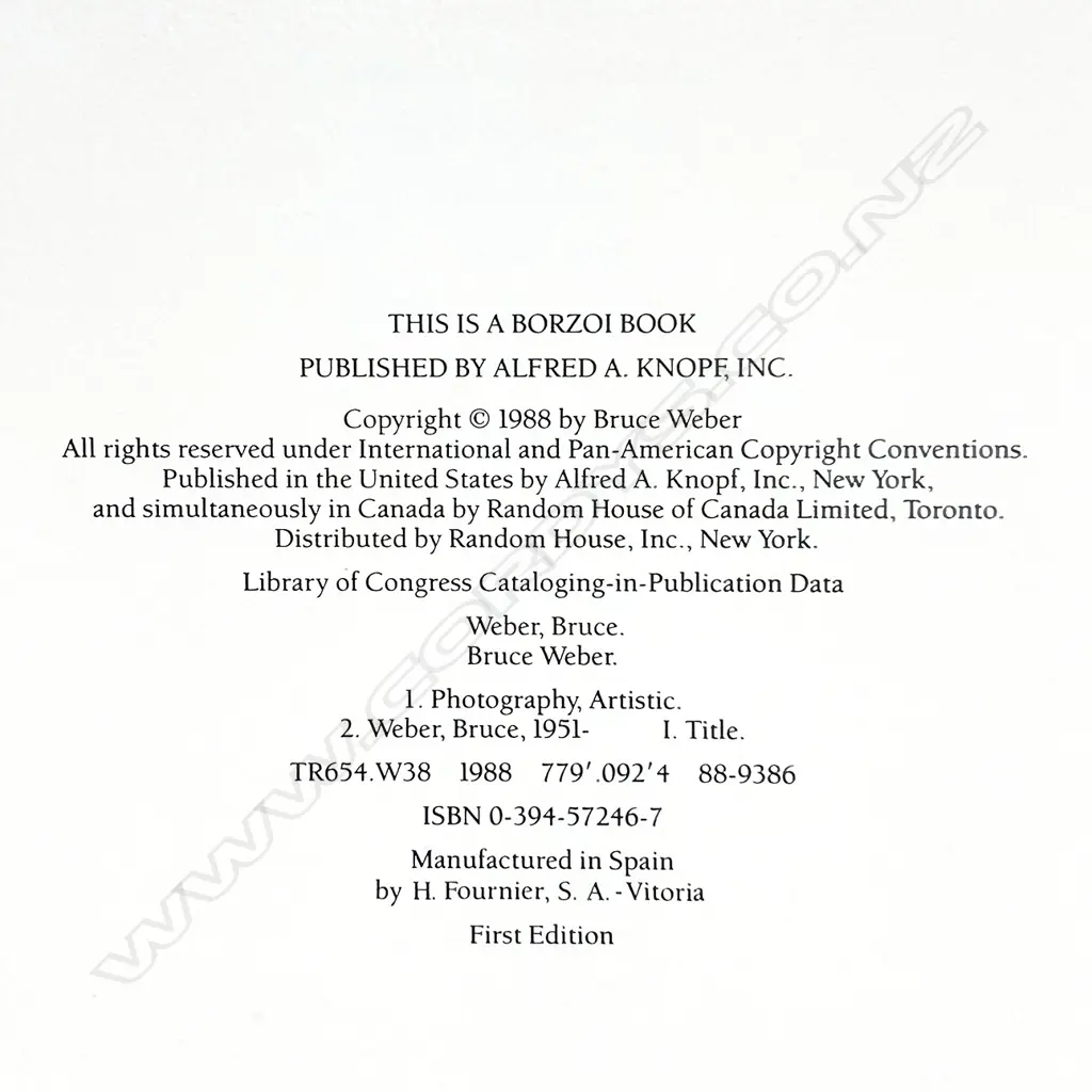 BRUCE WEBER Image 1++